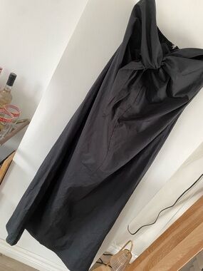 REVOLVE NEW HERSKIND black Chantelle dress strapless tie knot midi